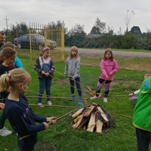 Ognisko integracyjne klasy IV - Płonie ognisko i szumią knieje