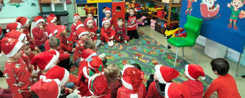 Spotkanie z Mikołajem w przedszkolu