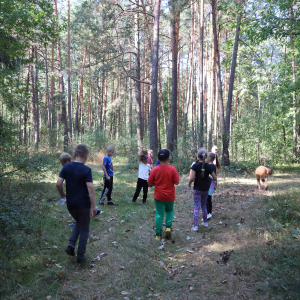 Uczniowie poszukują pani Jesień