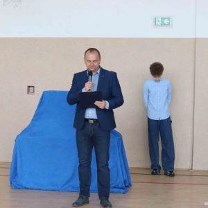 Powitanie gości przez Dyrektora Pana Tomasza Dudzica 