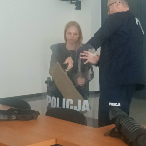 Zajęcia  edukacyjne z funkcjonariuszem w Komendzie Miejskiej Policji
