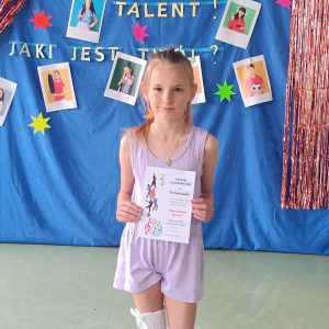 Dyplomy   za udział w Pokazie Talentów.