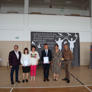 Stypendyści Klubu Rotary,  w ramach konkursu „Janowskie Diamenty”.