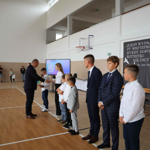 Wręczenie nagród  za konkurs Leon matematyczny