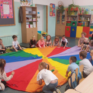 Zabawa dramowa z chustą animacyjną