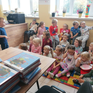 Program Mała książka- wielki człowiek- grupa średnia w bibliotece publicznej