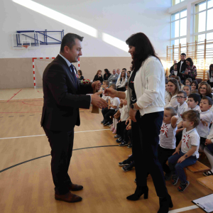 Wychowawczyni i Wójt Gminy Dzwola