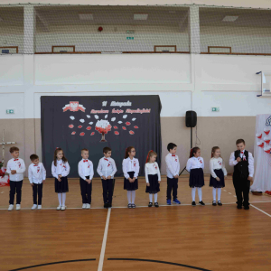 Część artystyczna w wykonaniu uczniów klasy pierwszej.