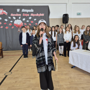 Scenka historyczna w wykonaniu uczniów