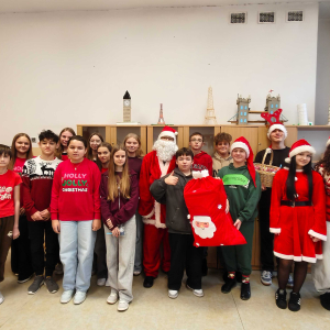 Mikołaj u uczniów  kl. VII.