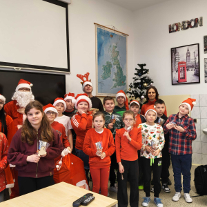 Słodkie upominki dla uczniów klasy IVb.