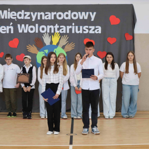Rozpoczęcie szkolnej gali wolontariatu
