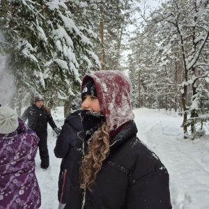 Kulig siódmoklasistów pełen radości i uśmiechu.