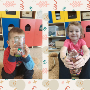 Szymonek i Lila prezentują swoje kule