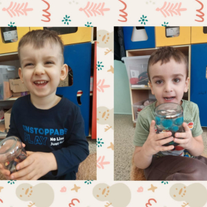 Antoś i Jaś prezentują swoje kule