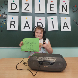 Patrycja w roli spikera