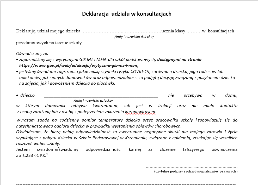 deklaracja 1